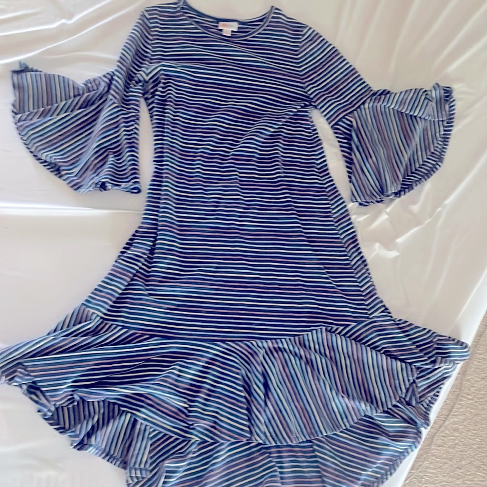 LuLaRoe striped dress